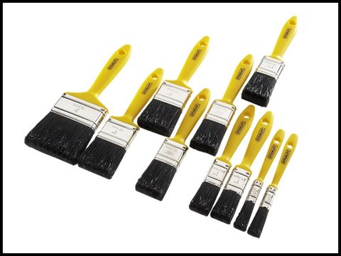 Stanley Hobby Paint Brush Set of 10 12mm-76mm