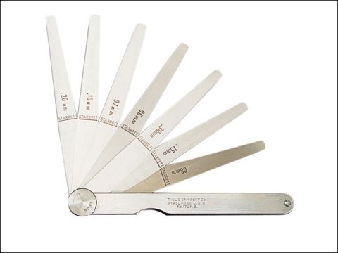 Starrett 173MA Feeler Gauge 13 Piece Set 0.03-0.5mm