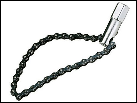 Teng 9120 Oil Filter Wrench chain strap 120mm Cap 1/2in Drive