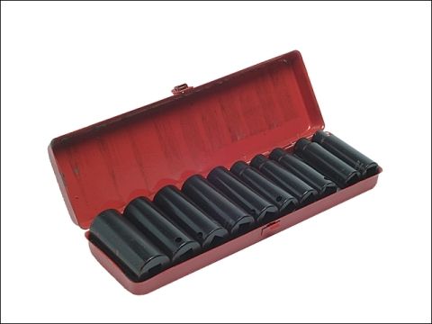 Teng 9126 Metric Deep Impact Socket Set 10 Piece 1/2in Drive 