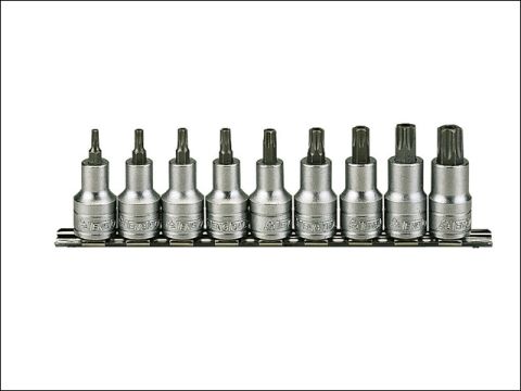 Teng M1213TX Socket Clip Rail TX 9 Piece 1/2in Drive