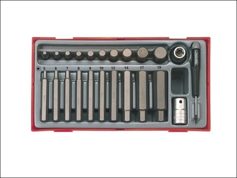 Teng TTHEX23 23 Piece Metric Hex Bit Socket Set