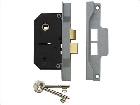UNION 2242 2 Lever Mortice Rebated Sash Lock Electro Brass 65.5mm 2.5in Box