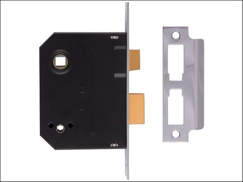UNION 2294 Mortice Bathroom Lock Polished Brass 76mm 3in Box