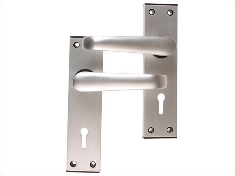 UNION 366 Ambassador Lever Lock Plate - Anodised Silver