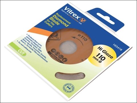 Vitrex Diamond Blade 110mm Hi Glaze