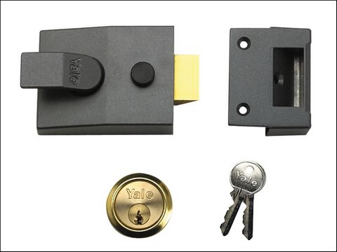 Yale Locks 89 Deadlock Nightlatch DMG Brass Cylinder 60mm Backset Box