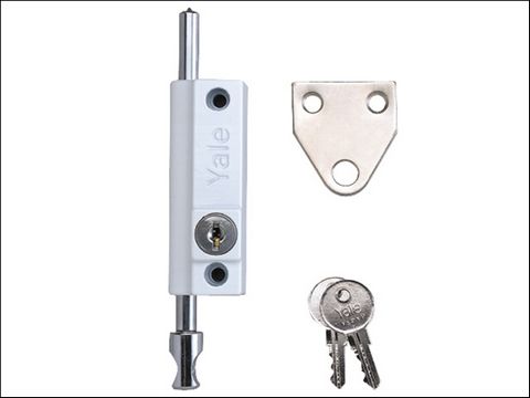Yale Locks P124 Door Push Bolt Brass Finish Visi