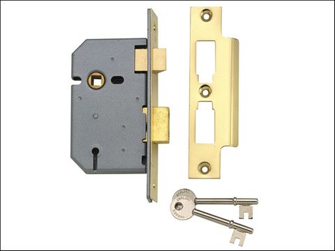 Yale Locks PM320 3 Lever Mortice Sash Lock 67mm 2.5in Polished Chrome