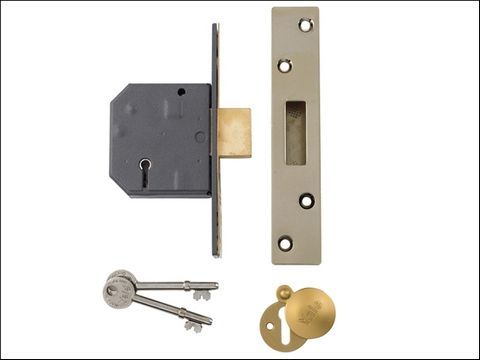 Yale Locks PM562 Hi-Security BS 5 Lever Mortice Dead Lock 80mm 3in Polish Brass
