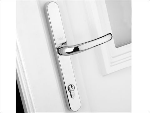 Yale Locks PVCu Retro Door Handle Polished Chrome Finish P-PVC-RH-PC