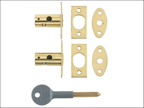 Yale Locks 8001 Security Bolts Brass Finish Pack of 2