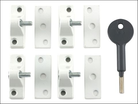 Yale Locks 8K118 Economy Window Lock Electro Brass Finish Pack of 4 Visi