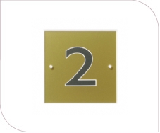 MAC1 Square House Number Sign