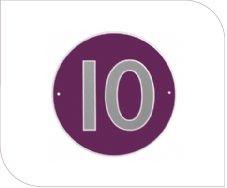 MAC8 Acrylic Round House Number Sign