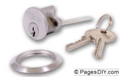 Yale 1109 Replacement Brass Rim Cylinder - KEYED ALIKE