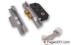 Union 2242 2-Lever Rebated Sashlock Silver Enamelled Face - J-2242-SE-78