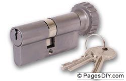 Union 2x19 Satin Chrome Euro Profile Key & Turn Cylinder - J-2x19SC-AA