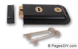 Union 1445 Rim Lock - J-1445-BJ