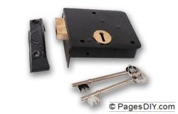Union 1139 3-Lever 152mm Rim Deadlock LH - J-1139-6-L-BJ