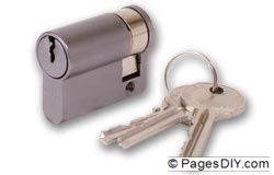Union 2x20 SC-A Euro Profile Single Cylinder Satin Chrome - J-2x20SC-A