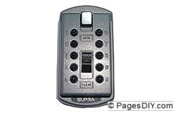 Supra Slimline Key Safe 001324 Digital Unit c/w Cover
