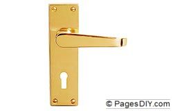 Asec Victorian Oval Profile Furniture - Brass