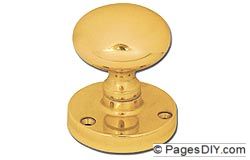 Asec Victorian Mortice Knob - Chrome Plate