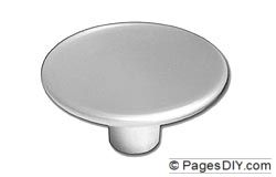 Asec 35mm Dished Aluminium Cupboard Knob