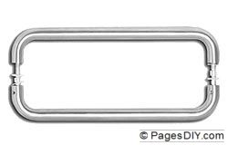 Asec 150mm Stainless Steel Pull Handle back to back fix