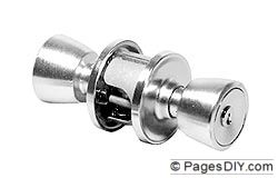 Weiser Beverley Door Knob Set (Storeroom) Brass - NA580B3 PB