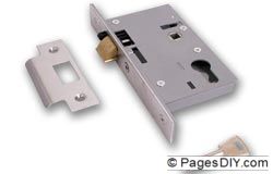 Union L2349 Euro Cylinder Nightlatch Brass Face - J-L2349-PL-78