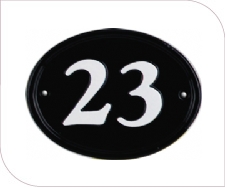 MA6 Small Aluminium House Numberplate