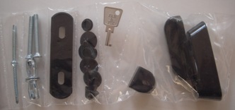 Brown Sash Jammers Kit / UPVC window or door security lock (complete with all fixings) - Fab and Fix