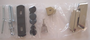 Bright Gold / Brass Finish Sash Jammers Kit / UPVC window or door security lock (complete with all fixings) - Fab and Fix